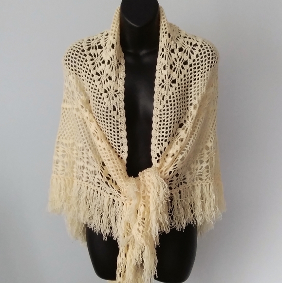 Handmade Accessories - Handcrafted Boho Crochet Wrap